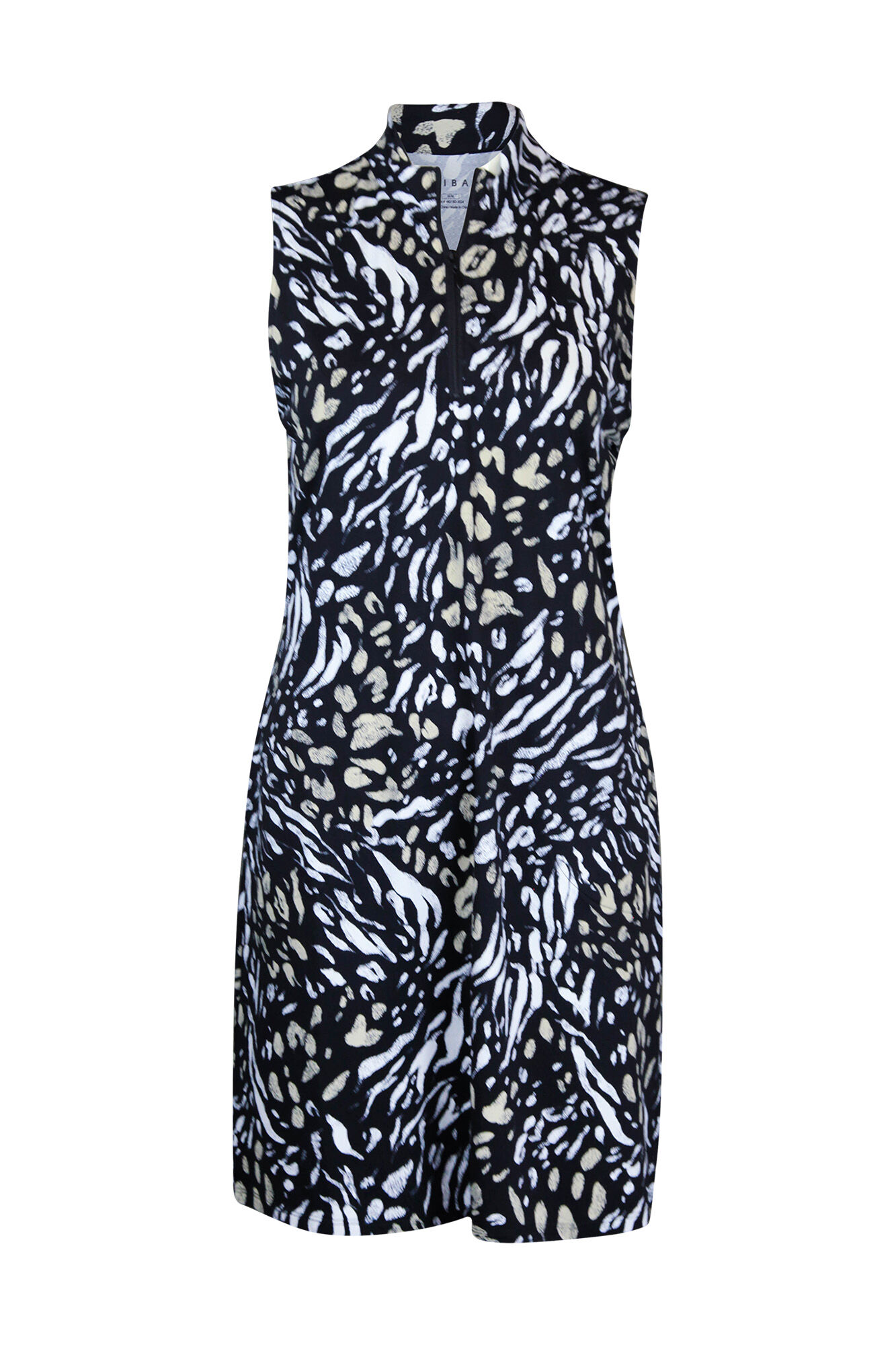 Animal Print Golf Dress with Pockets Image 1