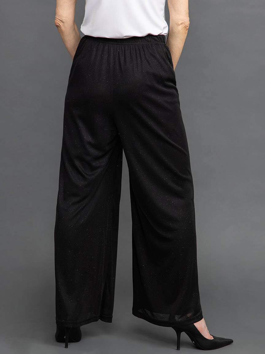 Lurex Lined Pull-On Pants