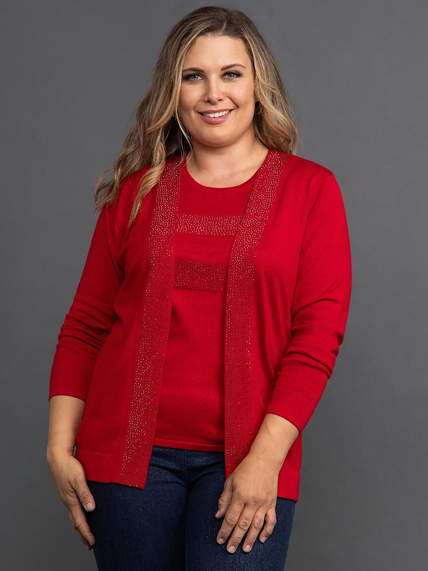 Sweater Twin Set with Hotfix Image 2