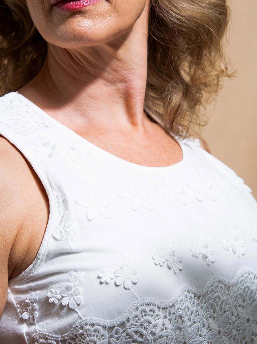 Sleeveless Crochet Detail Top Image 5