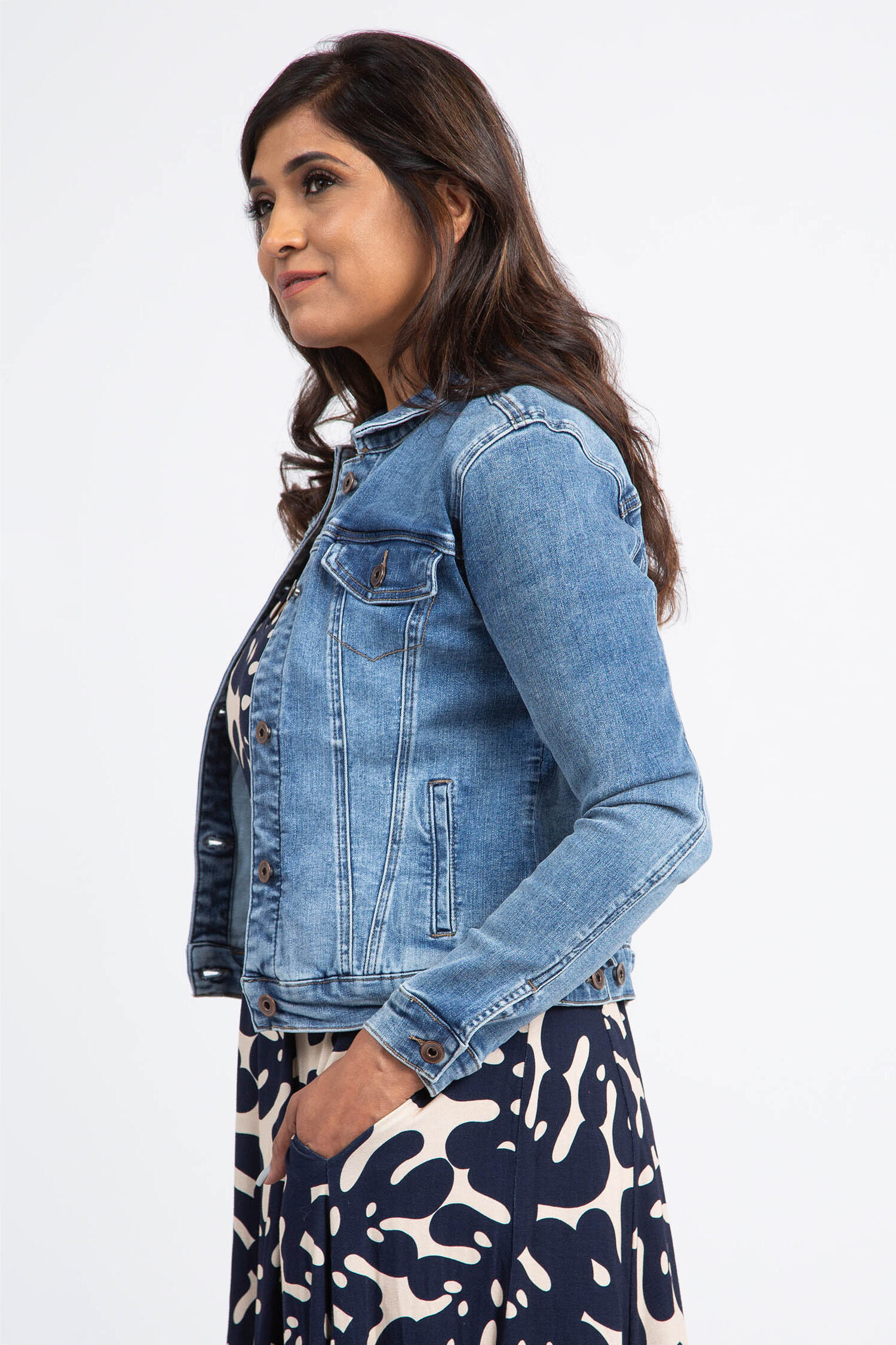Classic Fit Denim Jacket Image 3