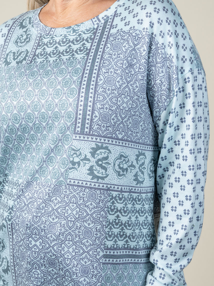 Soft Multi Print Long Sleeve Top Image 3