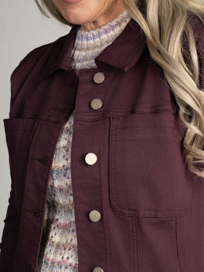 Denim Jacket with Inserts
