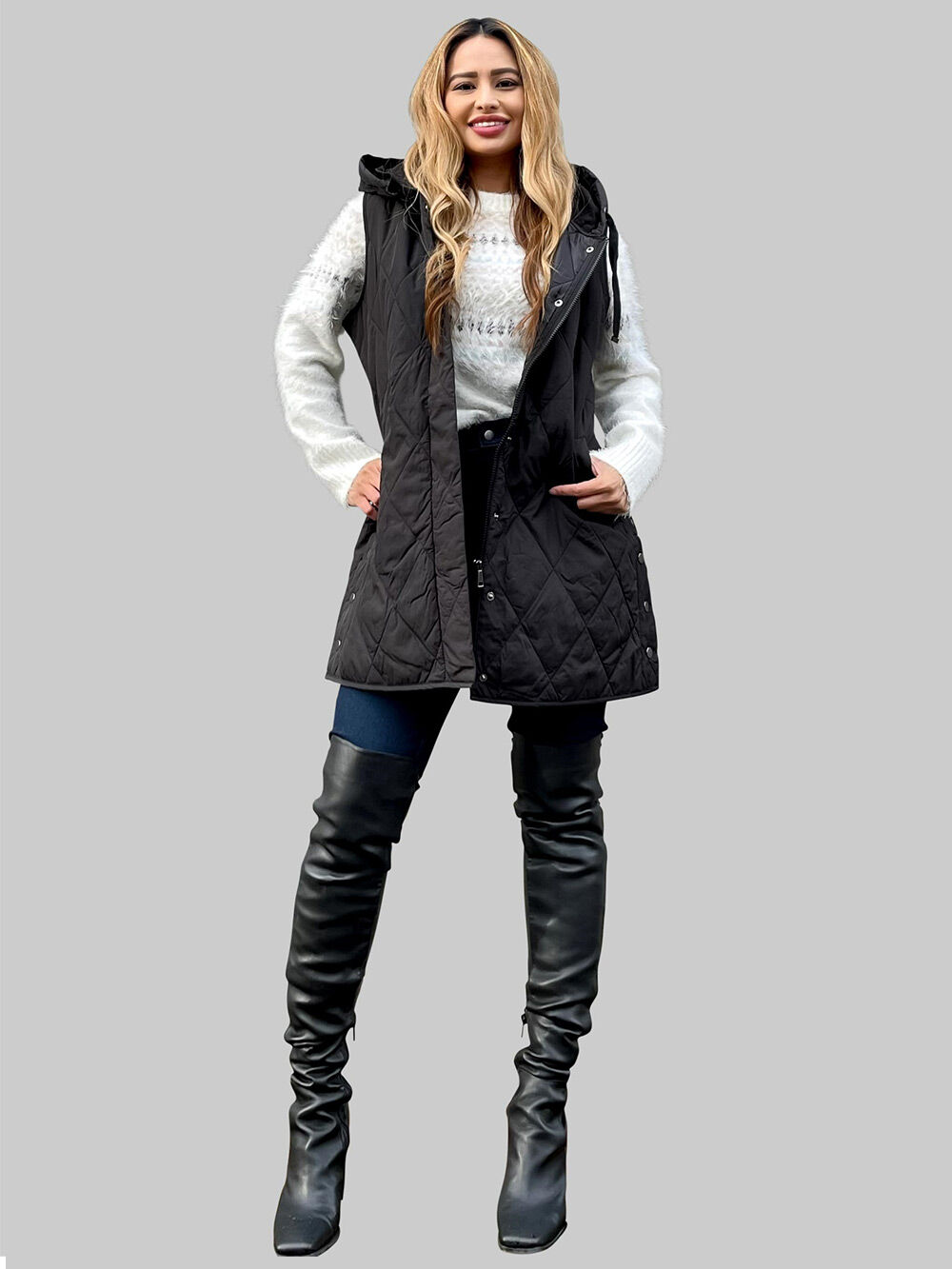 Ultra Lightweight Hoodie Vest Image 2