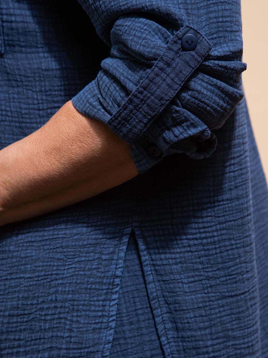 Long Sleeve Button-Up Gauze Shirt Image 5