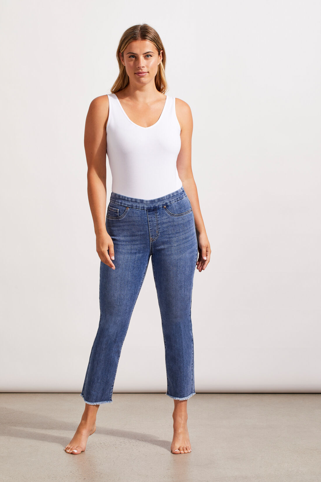 Audrey Pull-On Straight Crop Pant Image 1