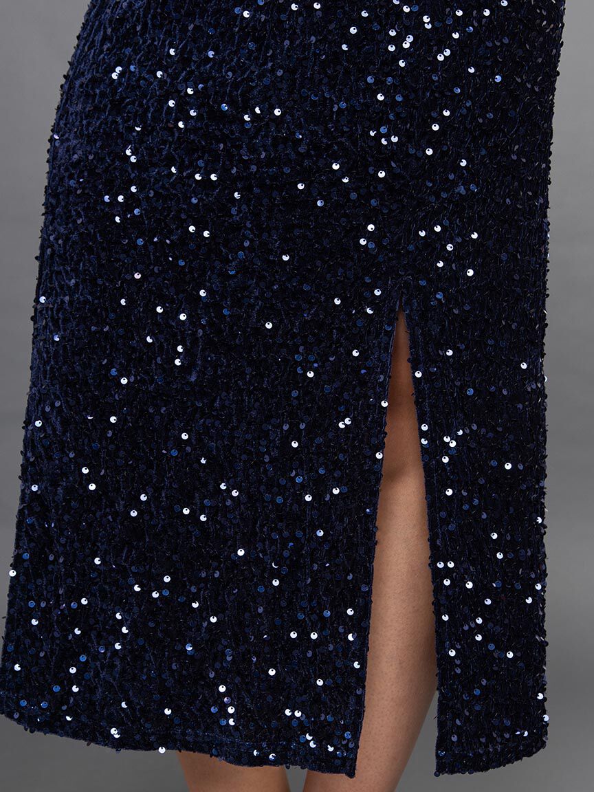 Sleeveless Sequined Midi Dress Image 5