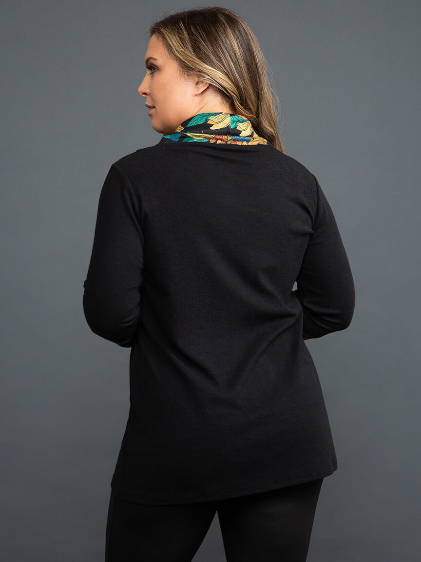 Mock Neck Tunic w/  Drawstring Image 4