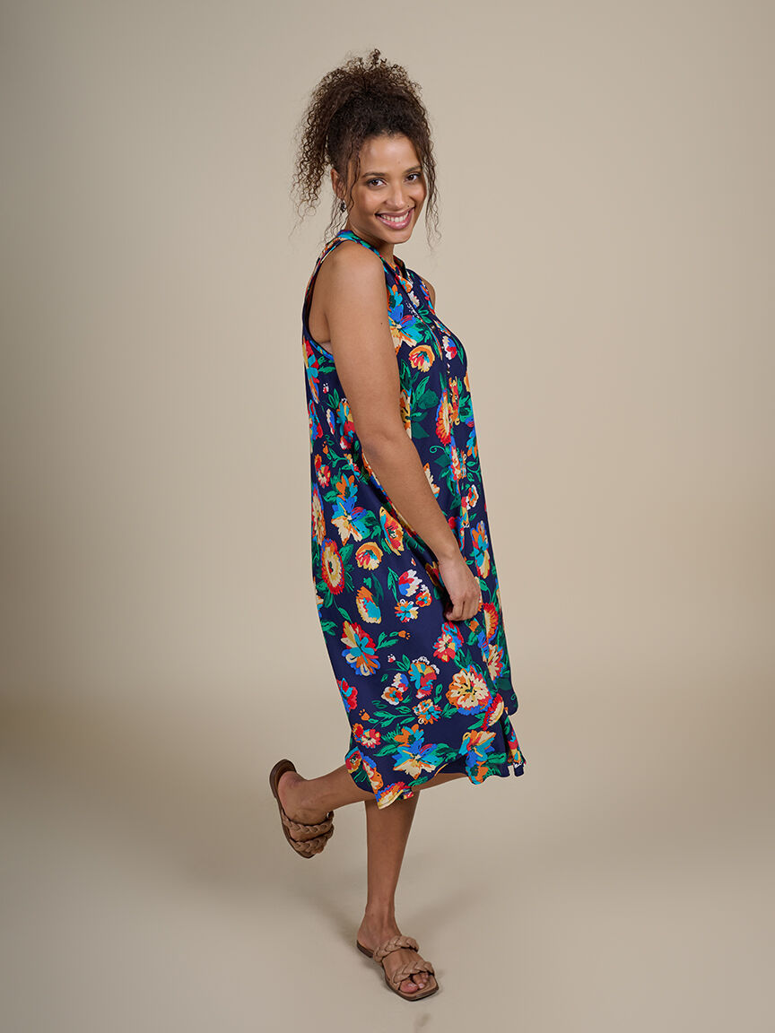 Sleeveless Midi Dress with Pockets Image 4