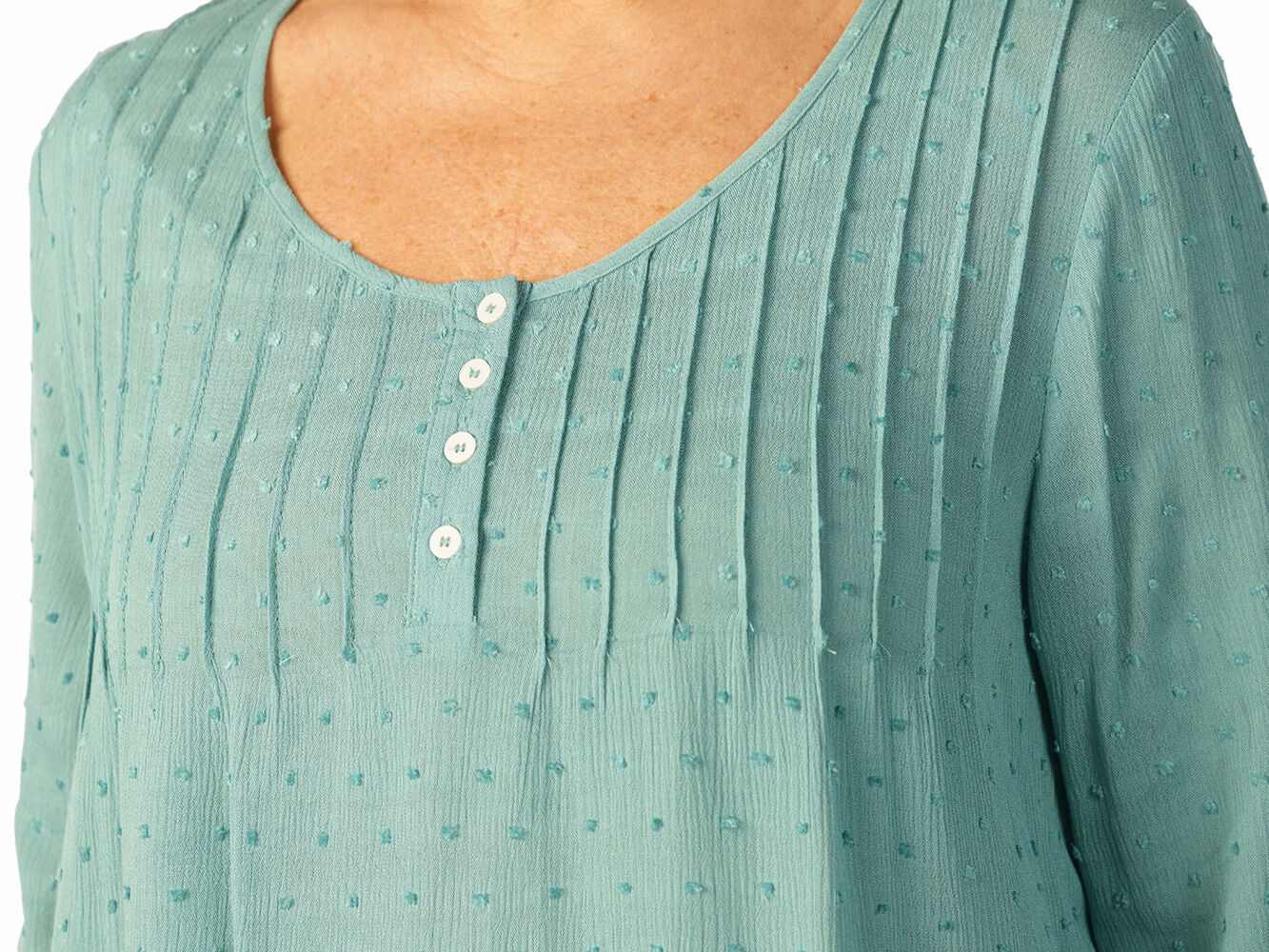 Turquoise Blouse Image 3