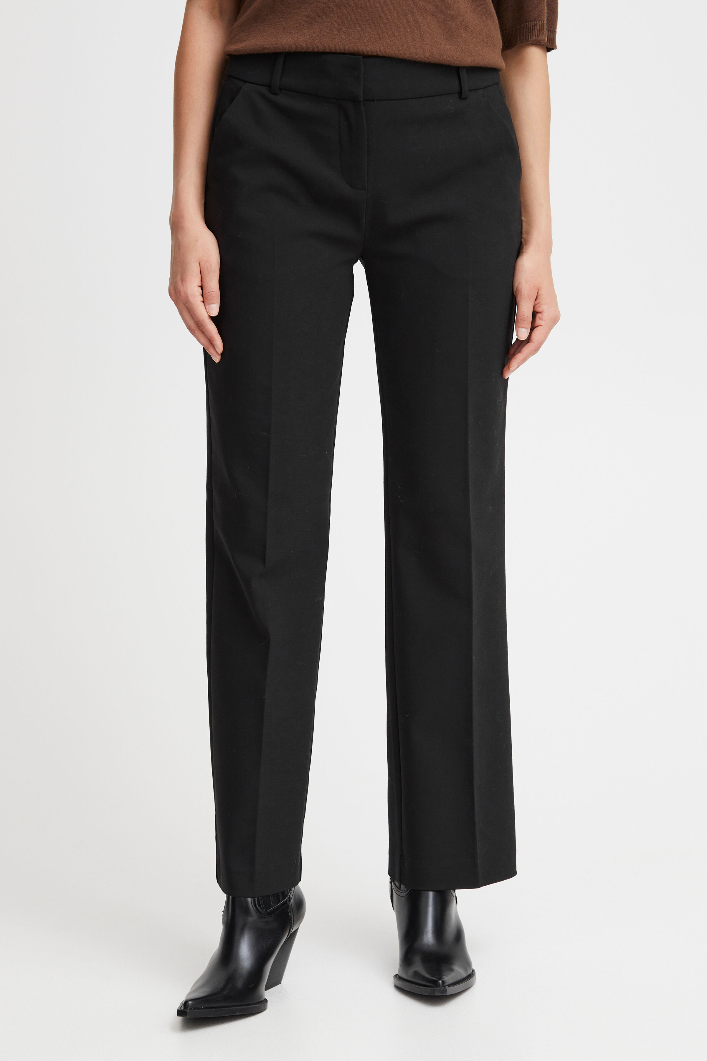 Straight Leg Trousers Image 1
