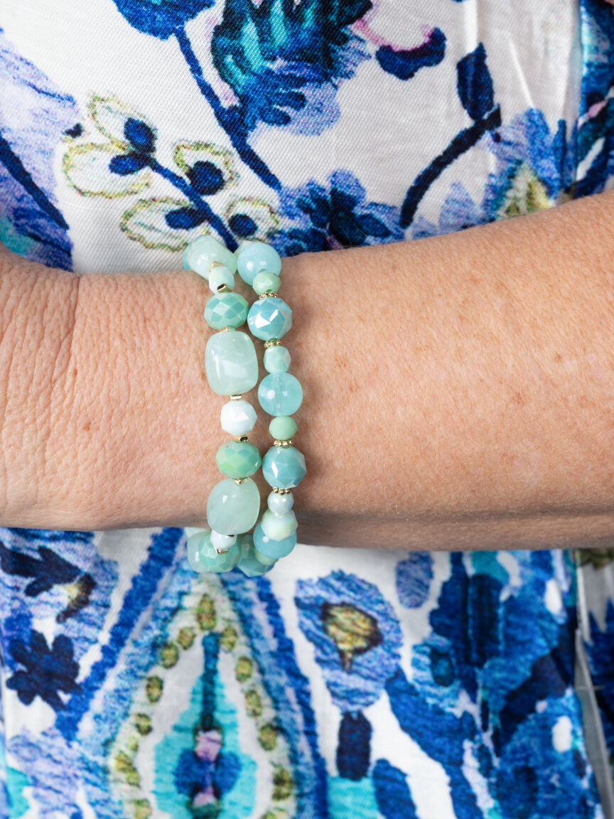 2 Piece Crystal Bracelet Set Image 1