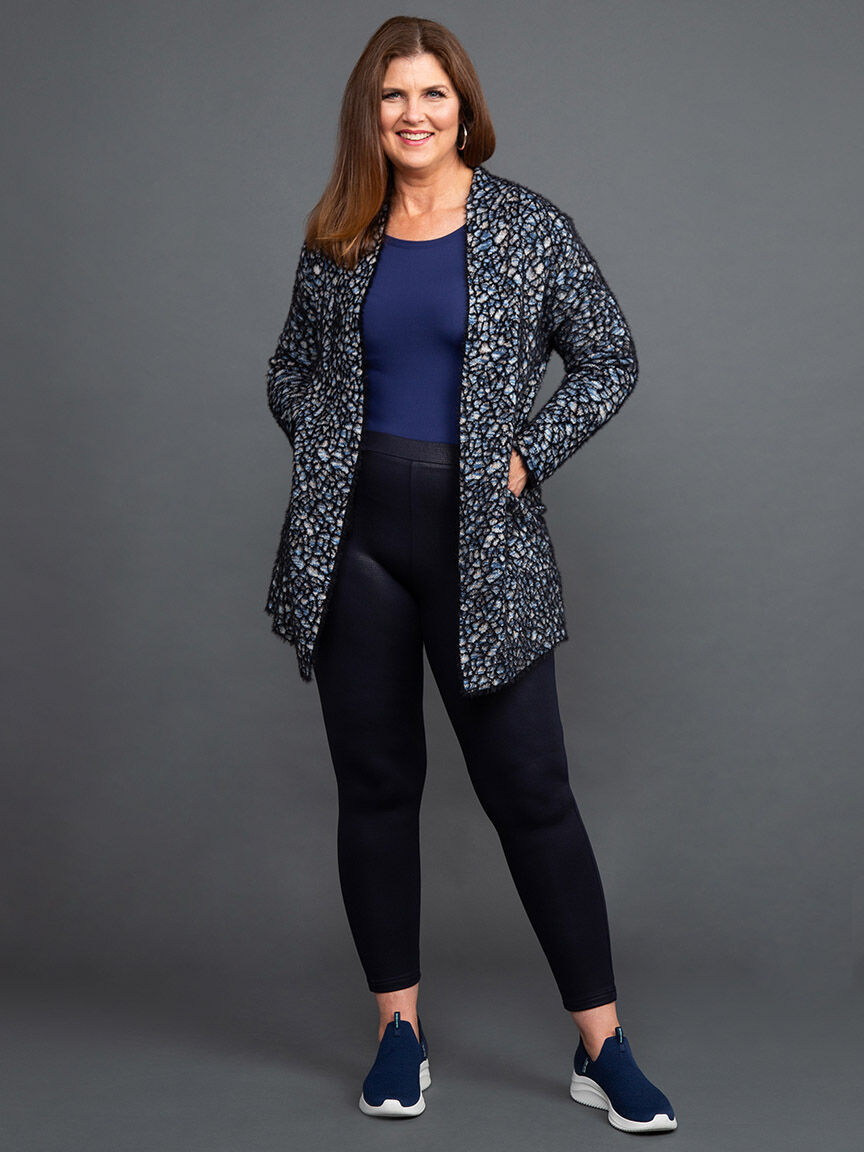 Eyelash Knit Longline Cardigan Image 1