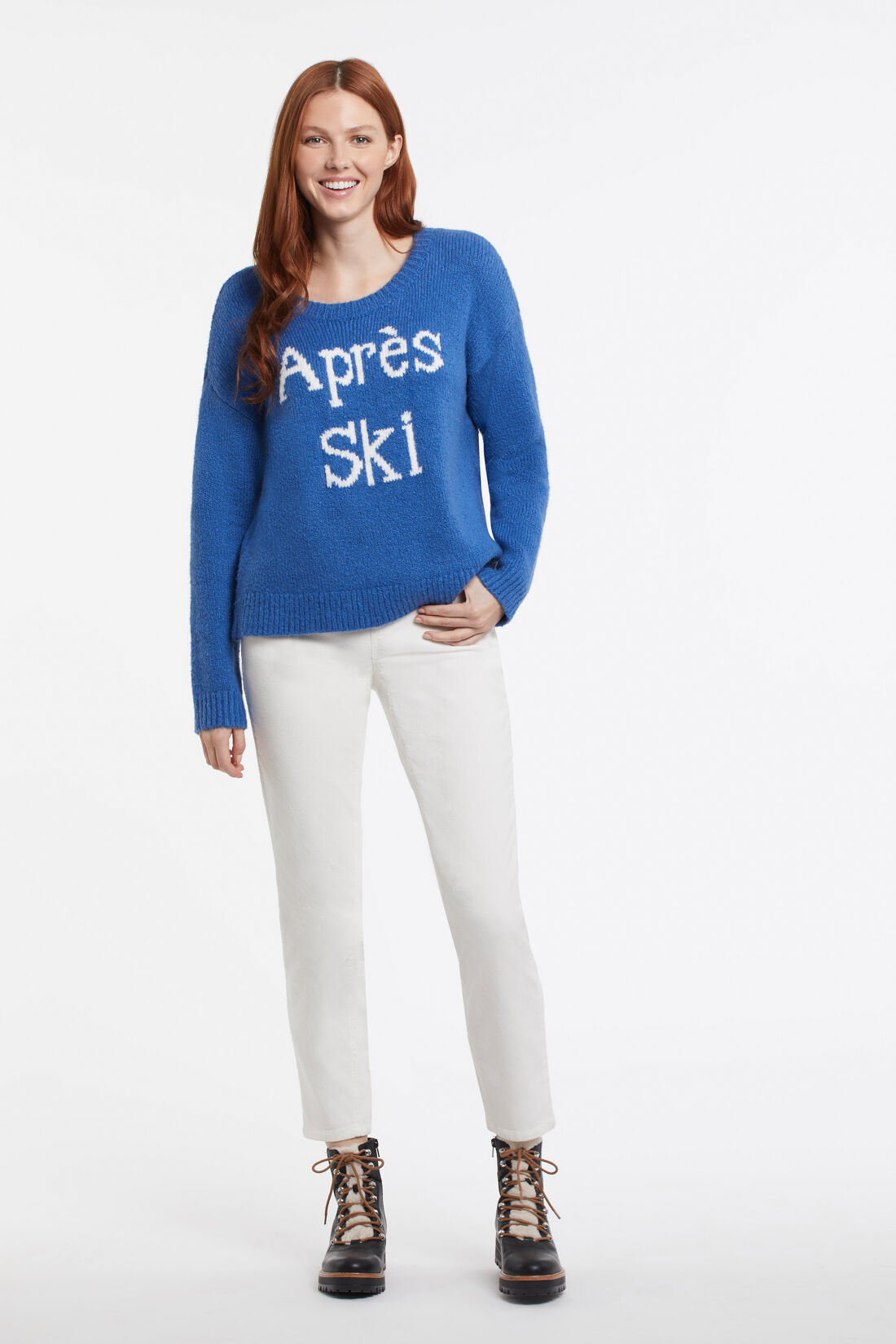 Classic Luxury Apres Ski Super Blue Sweater Image 1