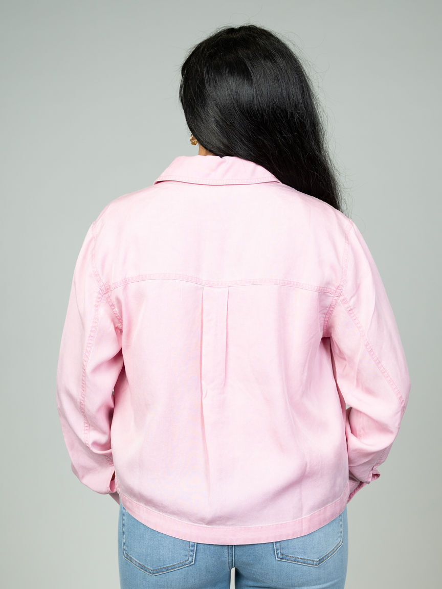 Flowy Overshirt Jacket Image 5
