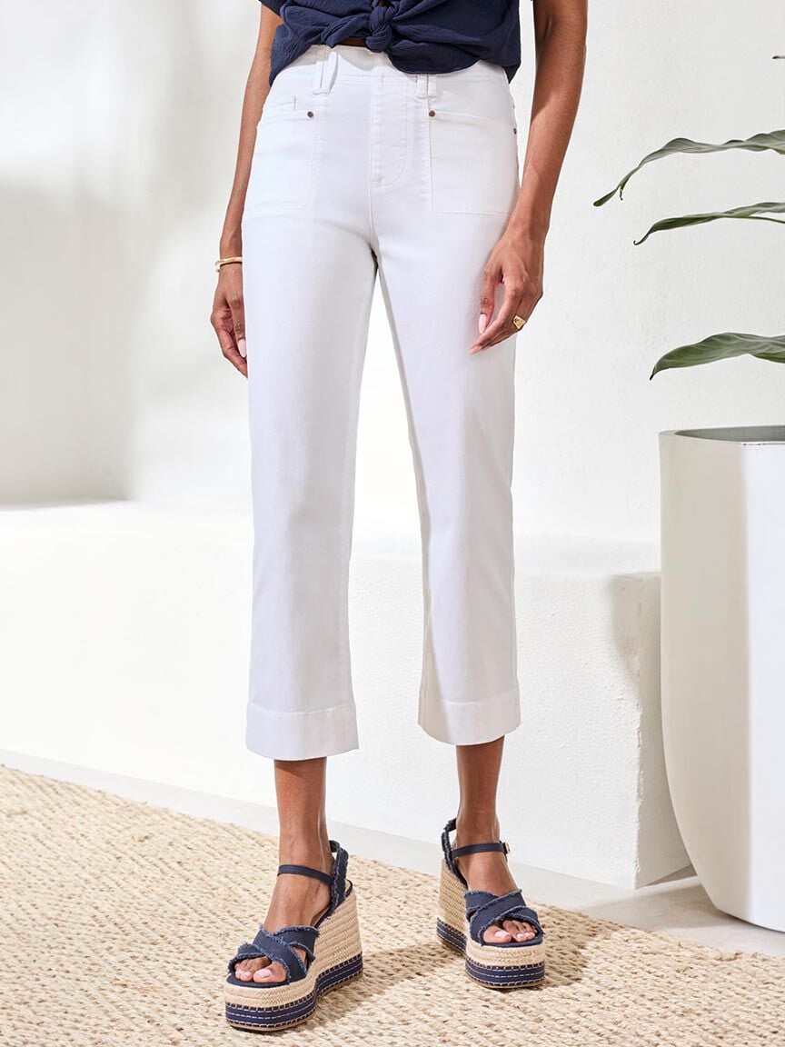 Comfort Stretch Pull-On Kick Flare Capris
