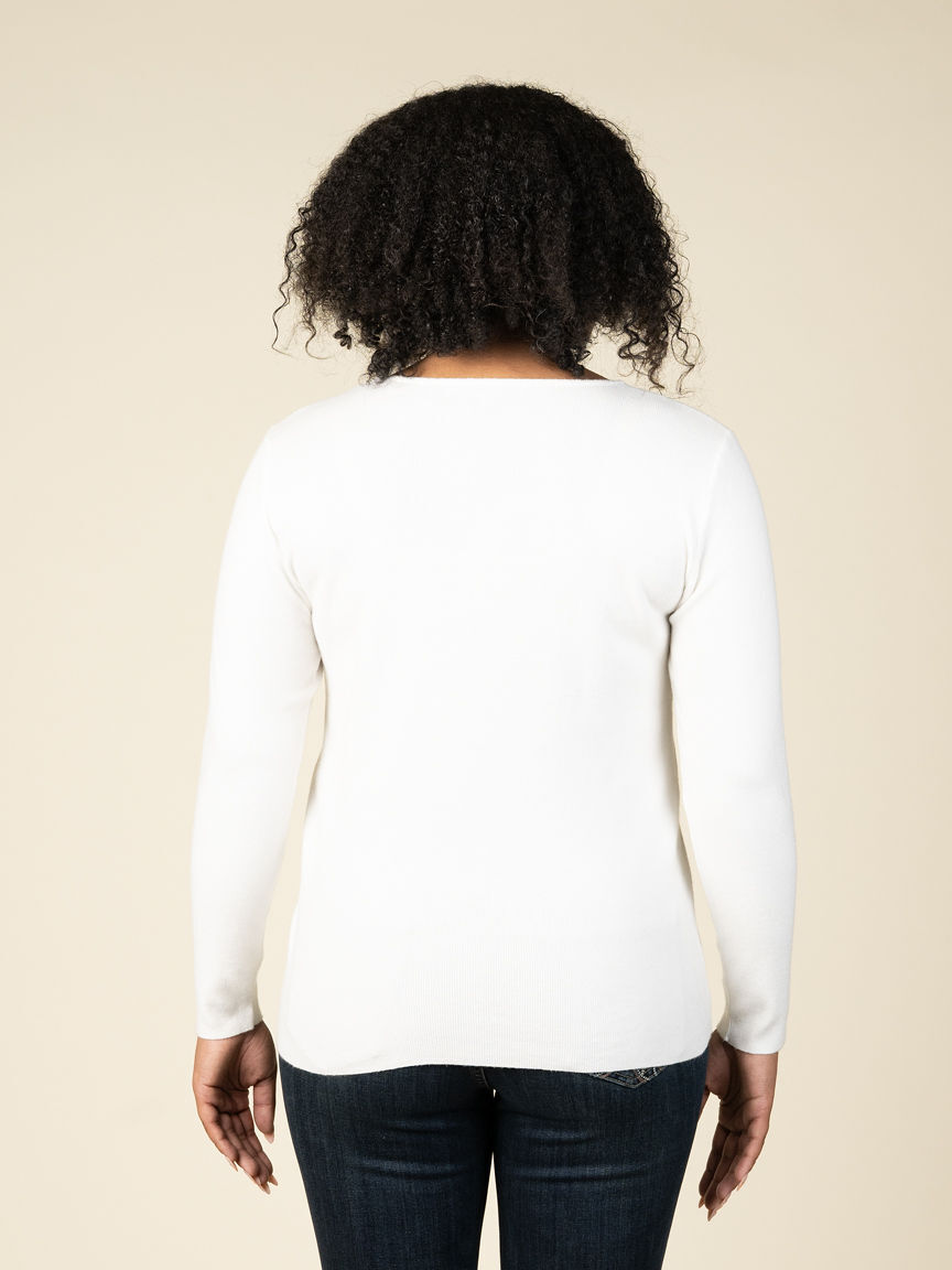 Long Sleeve Crew Neck With Texture And Hotfix