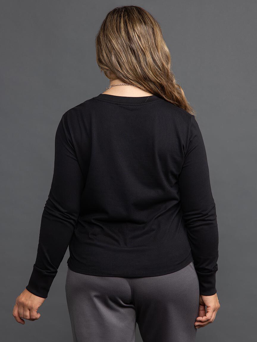 Long Sleeve Crew Neck Top