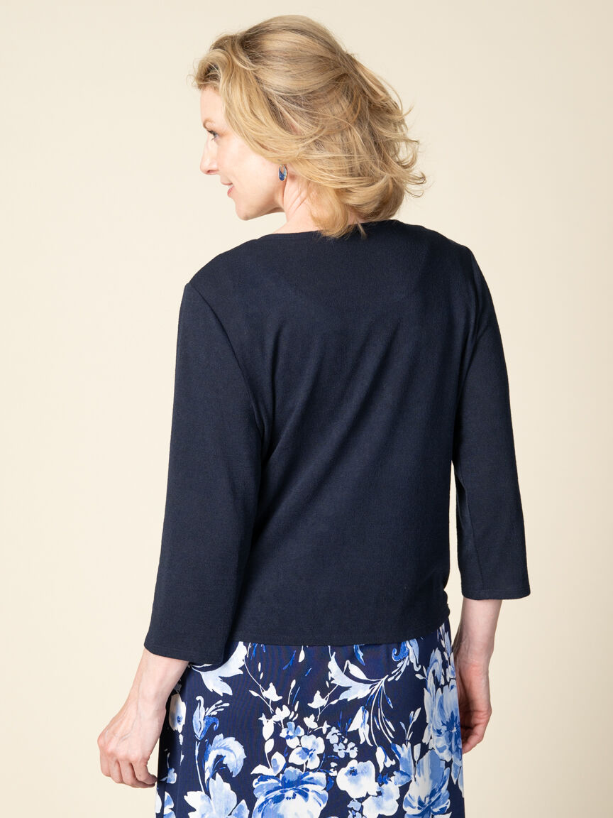 3/4 Sleeve Cardigan 3-Way Wear Image 2