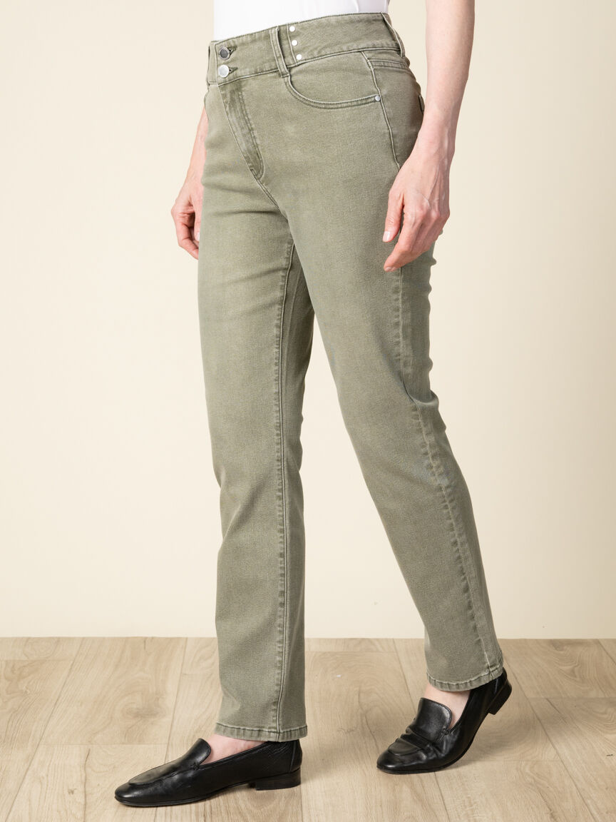 High Wasted Straight Leg Jeans