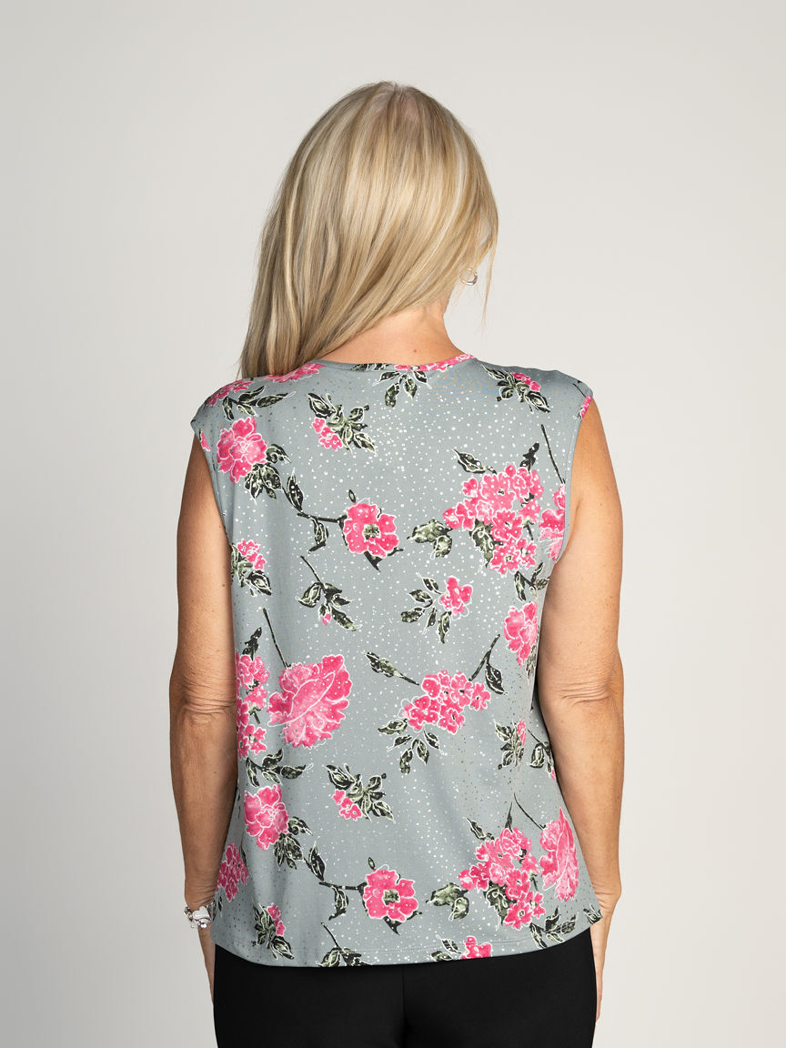 Sleeveless Top With Keyhole