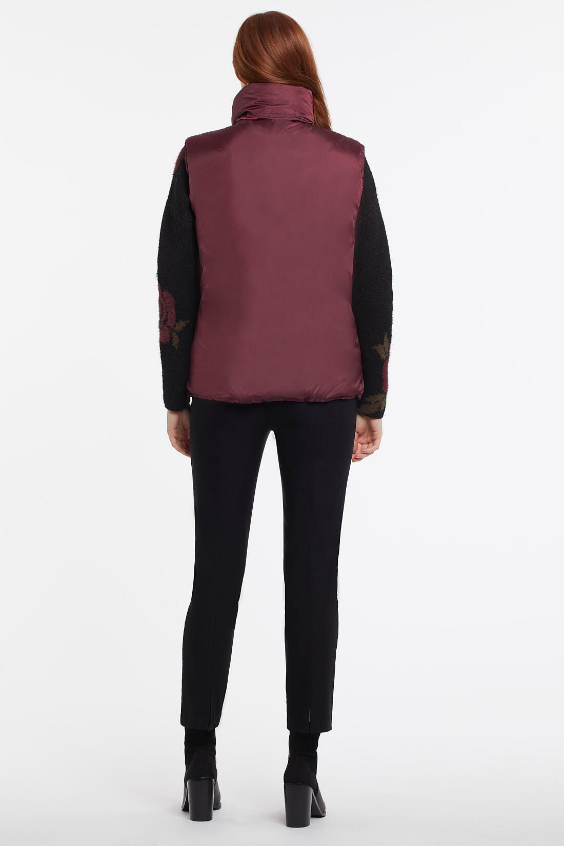 Reversible Merlot Puffer Vest  Image 3