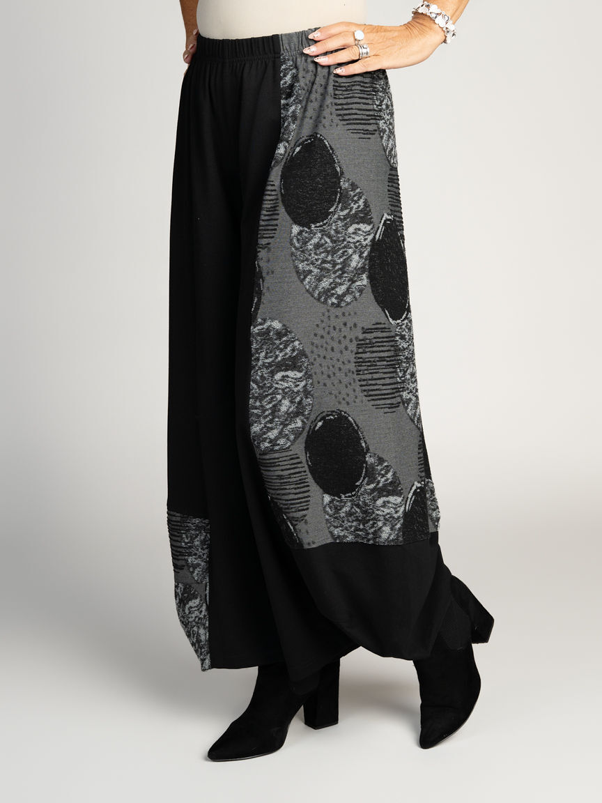 Pull-On Patchwork Pants