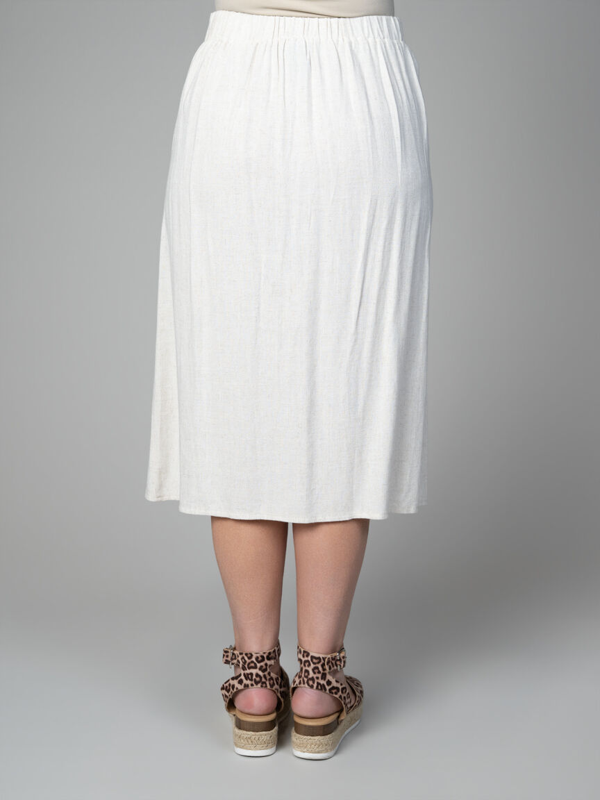 Midi Linen Skirt