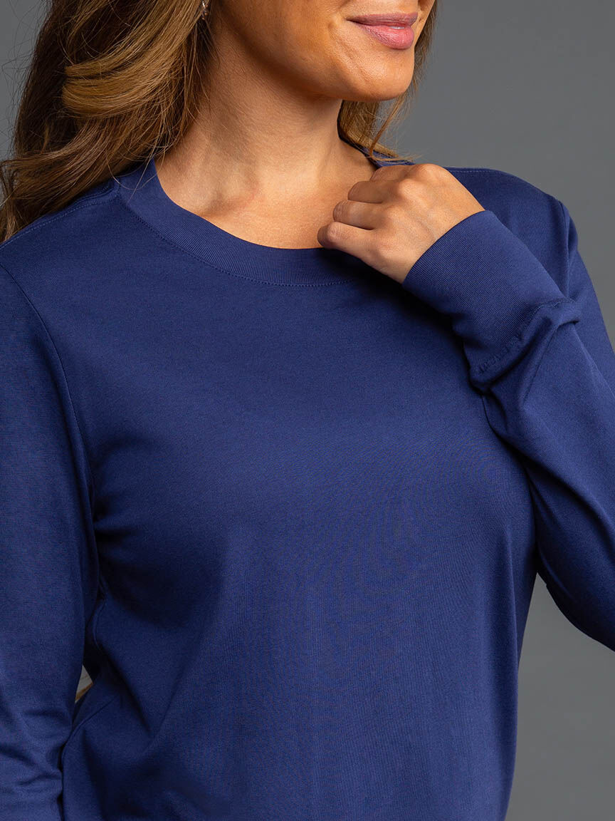 Long Sleeve Crew Neck Top Image 5