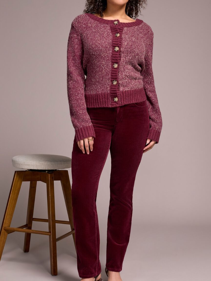 Straight Leg Stretch Cordoroy Pant  Image 2