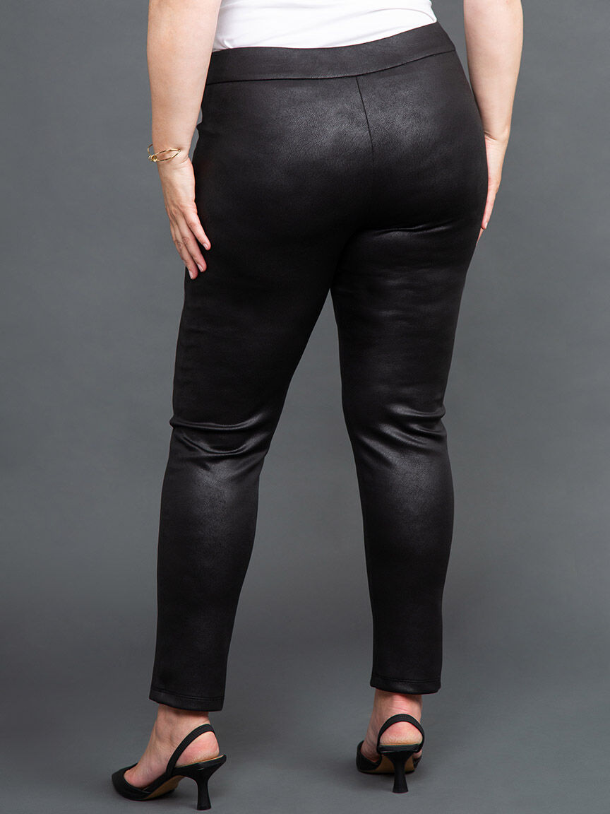Faux Leather Slim Leg Pant