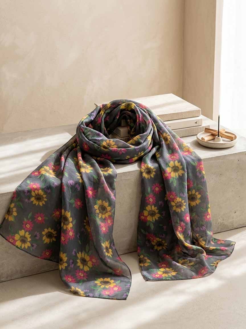 Lightweight Daisy Scarf