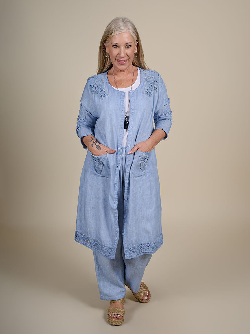 Cotton Kimono Duster  Image 1