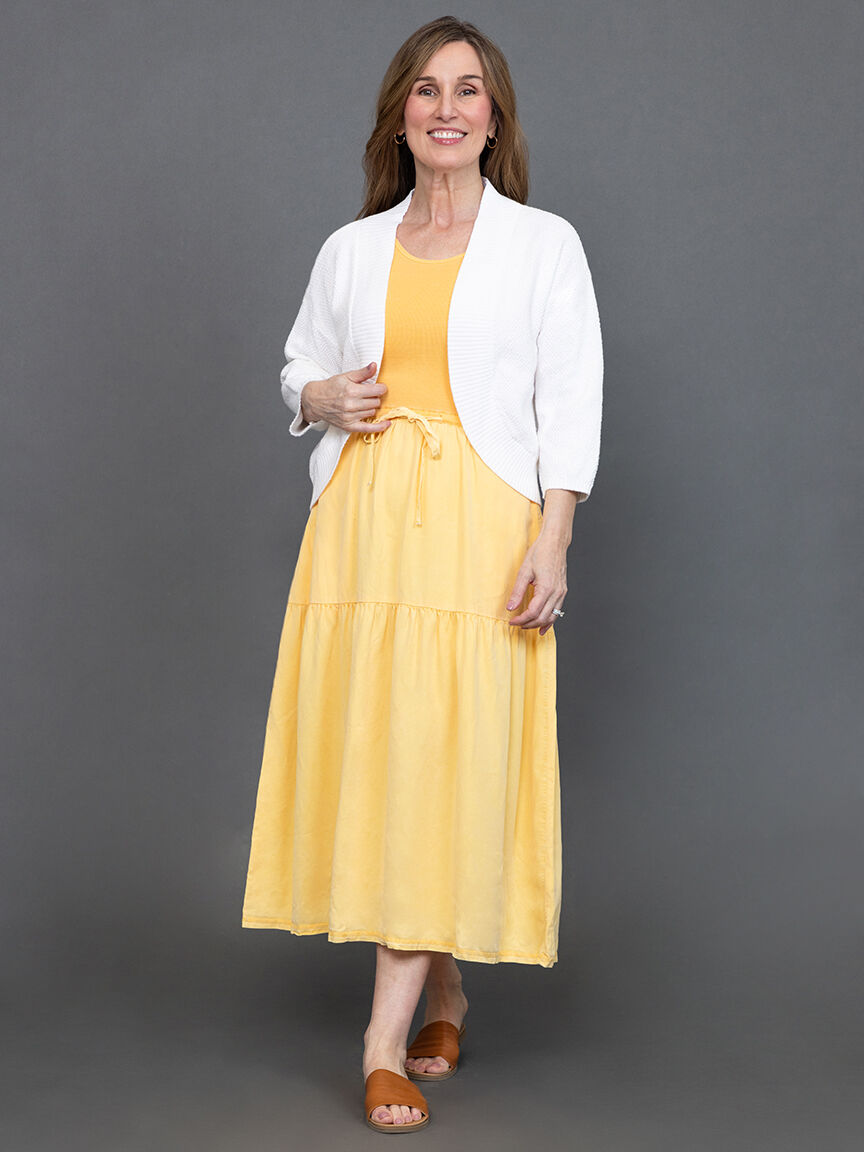 Mixed Media Sleeveless Maxi Dress Image 4