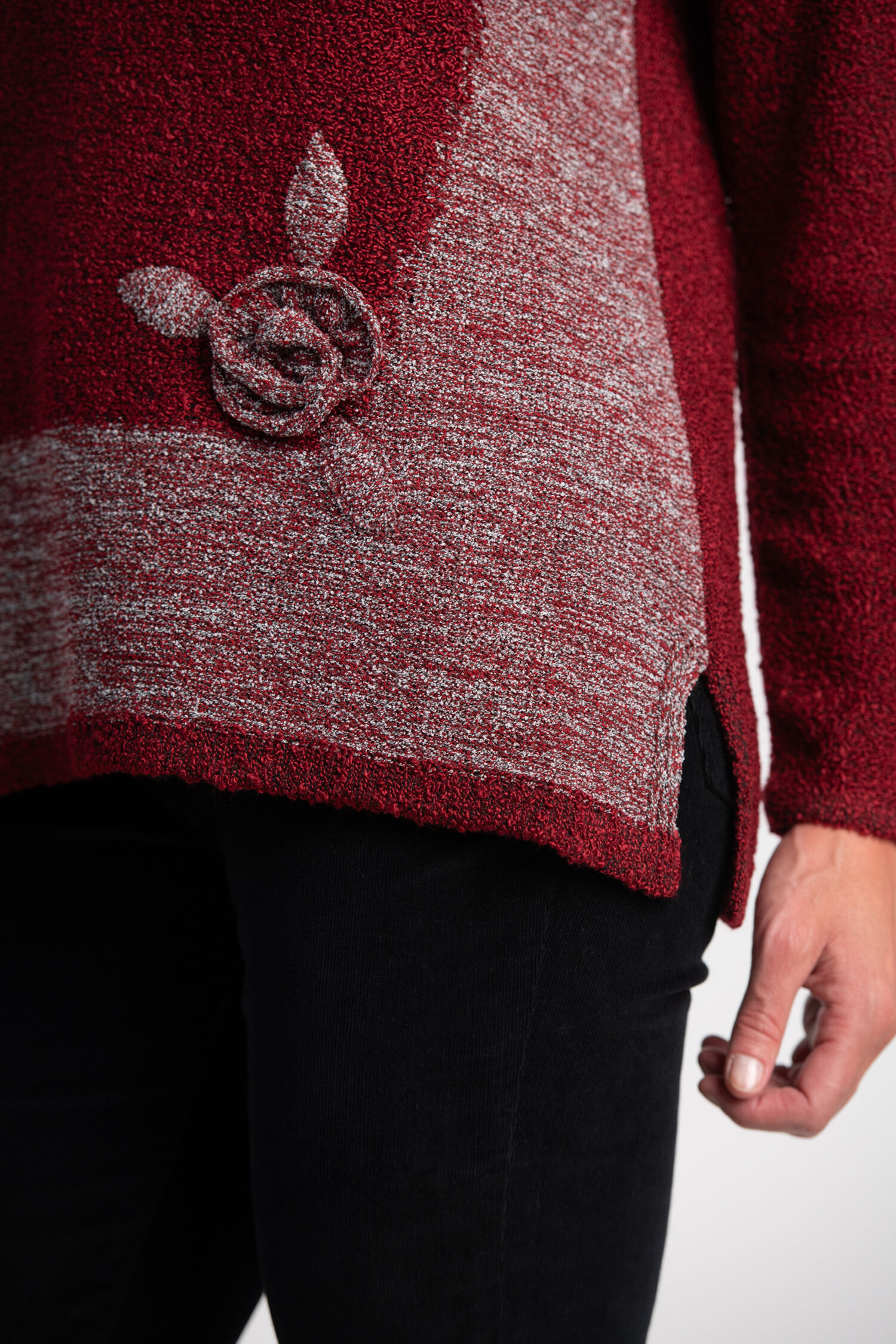 Boucle Rosette Sweater  Image 4