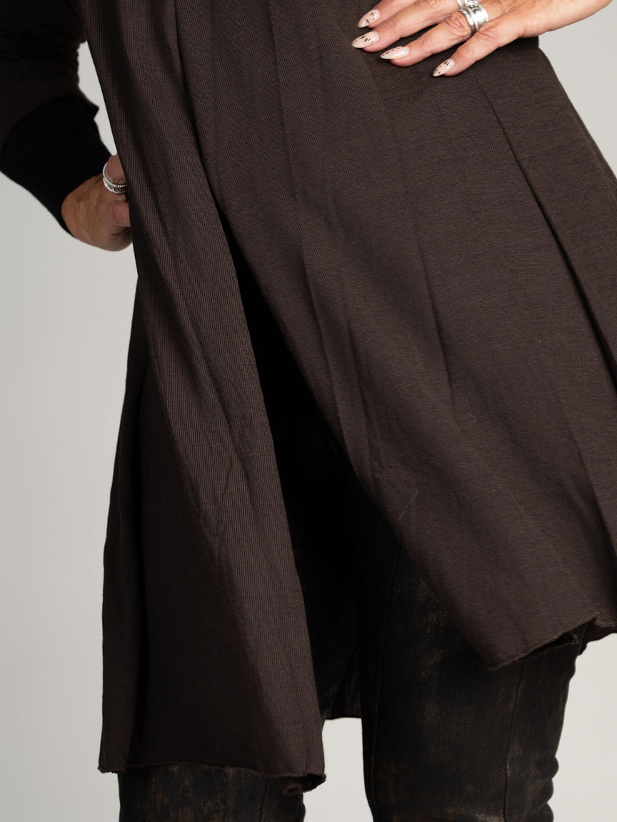 Long Open Front Cardigan