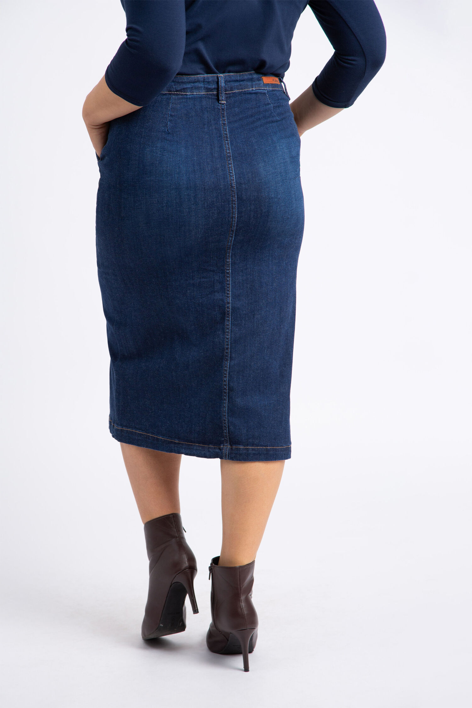 Daisy Long Denim Skirt  Image 3