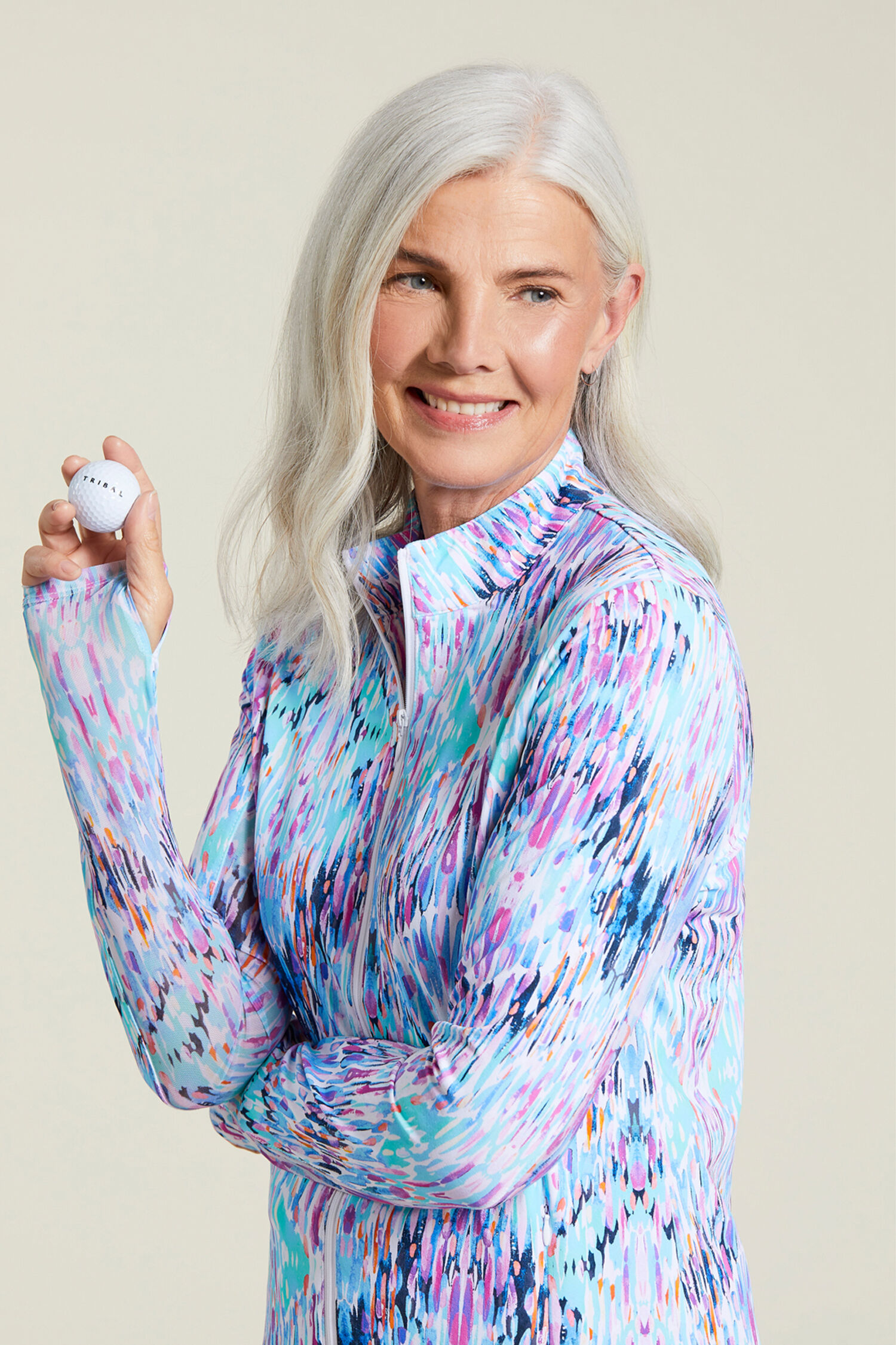 Long Sleeve Zip-Up Golf Jacket Image 3