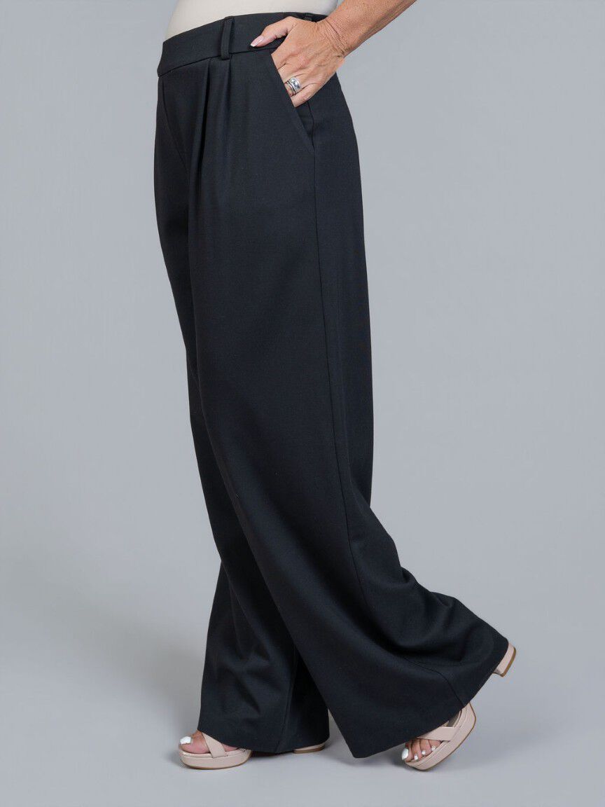 Tailored Wide Leg Trousers Image 3