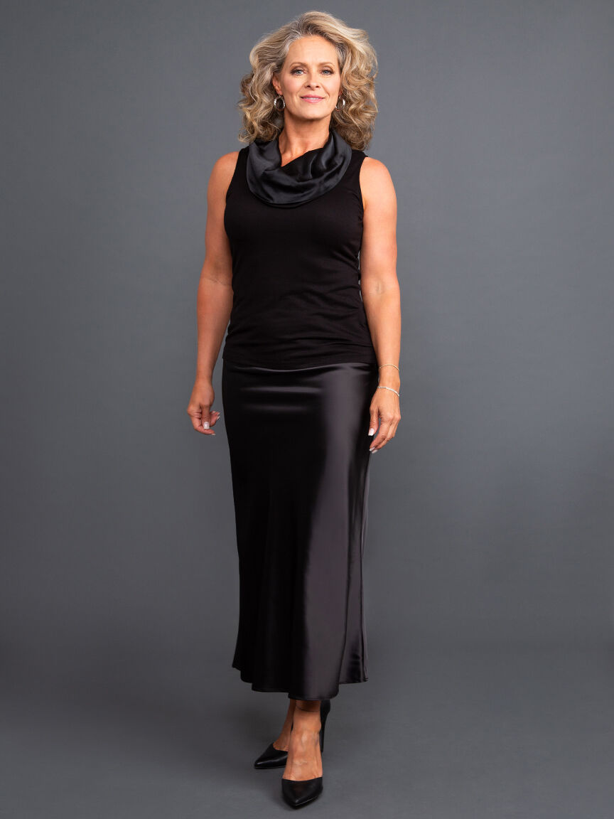 Sleeveless Cowl Neck