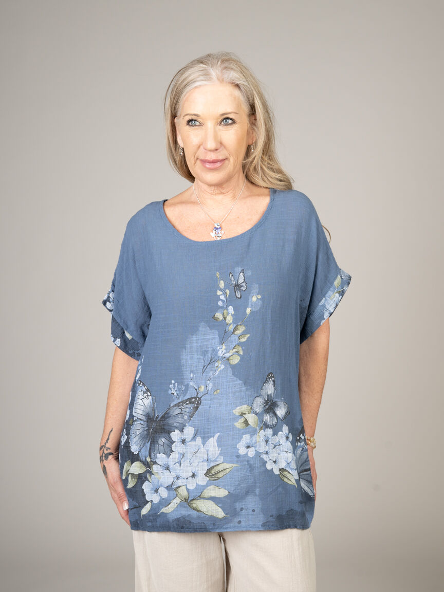 Flowy Short Sleeve Top