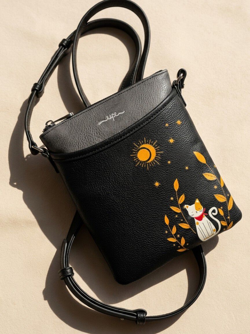 Moonlight Mini Cat Crossbody Bag