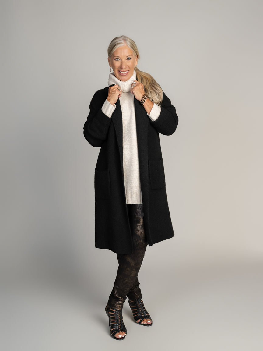 Knit Lapel Layering Coatigan