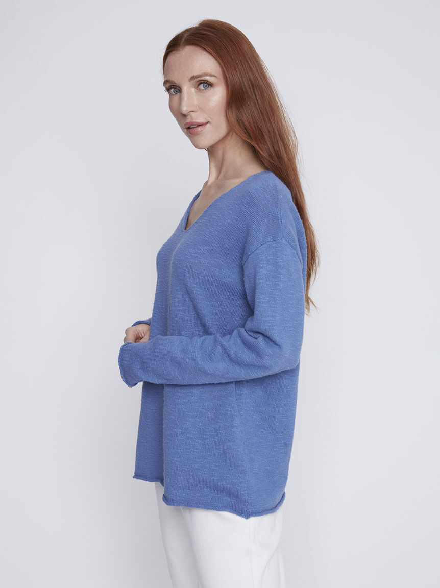Long Sleeve V-Neck Sweater Image 2
