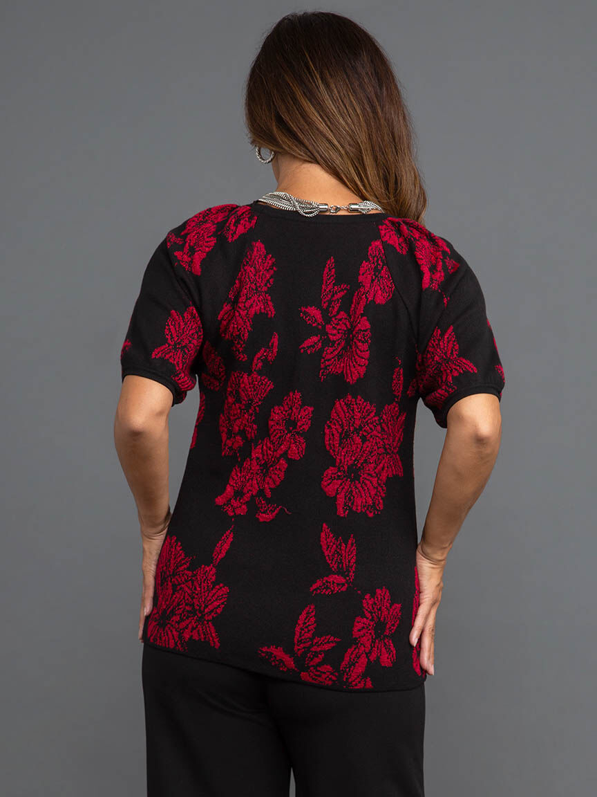 Short Sleeve Lurex Top  Image 4