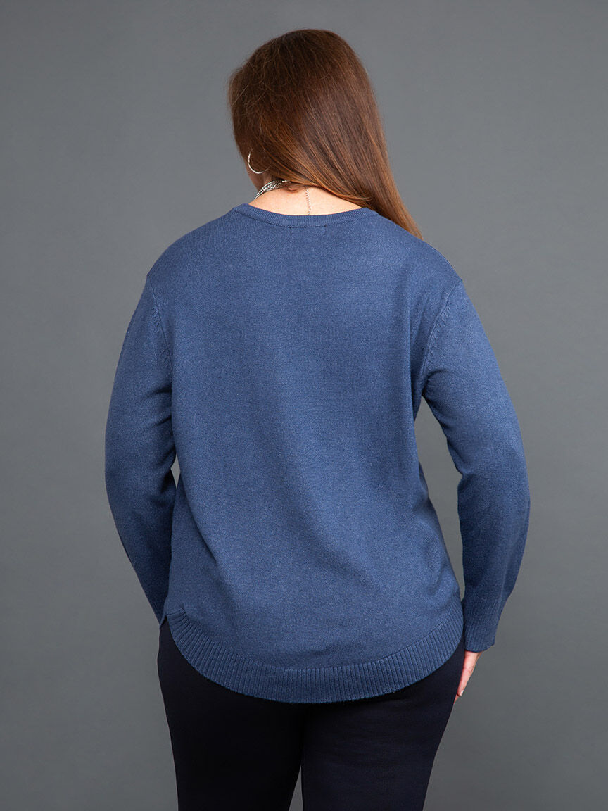 Double Pocket Crewneck Sweater Image 4