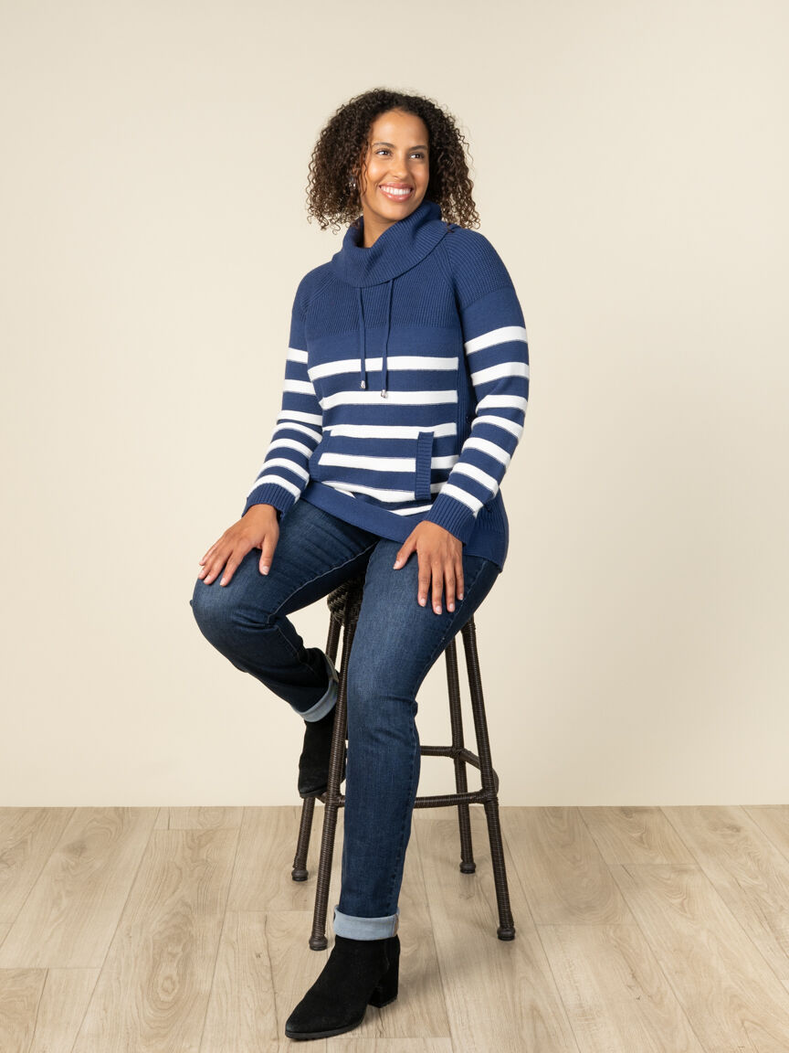 Long Sleeve Cowl Neck Sweater