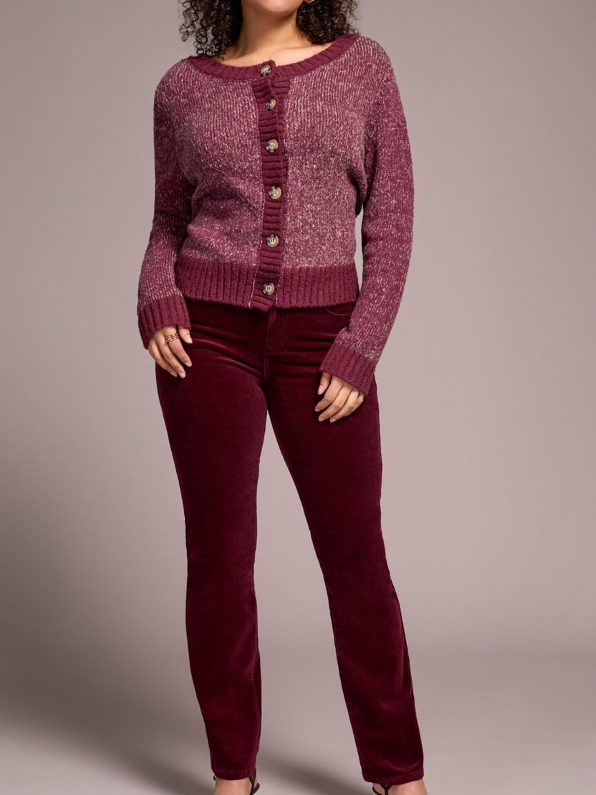 Straight Leg Stretch Cordoroy Pant  Image 1