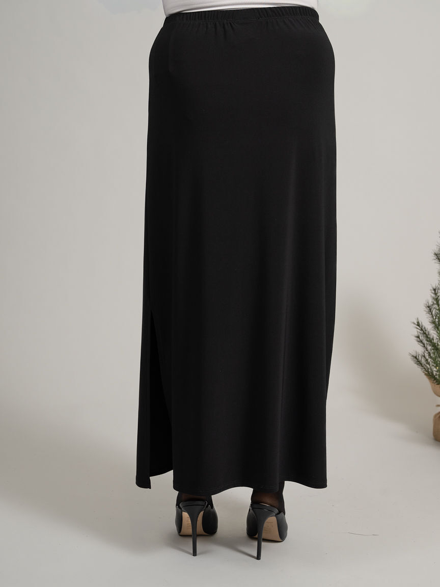 Double Slit Pull On Maxi Skirt