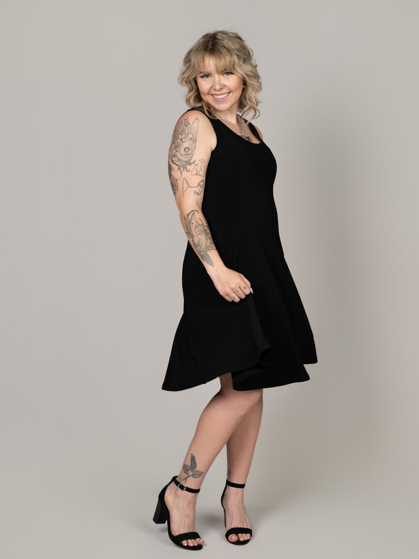 Sleeveless Fit and Flare Dress